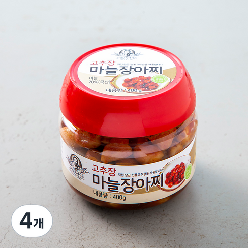 순창문옥례식품 고추장 마늘장아찌, 400g, 4개