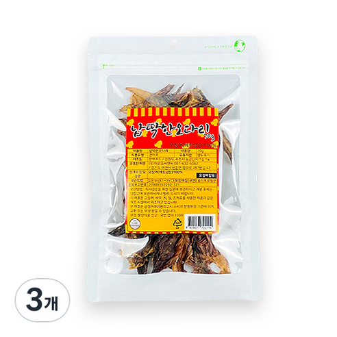 엠수산 납딱한 오다리, 3개, 70g