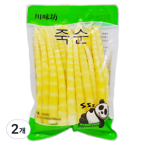 천미방 삶은 죽순 홀, 1kg, 2개