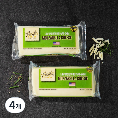 퍼시픽 모짜렐라 치즈, 227g, 1개입, 4개
