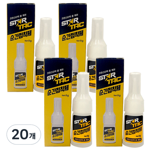 크린스타 다용도 순간 접착제 6ml, 20개
