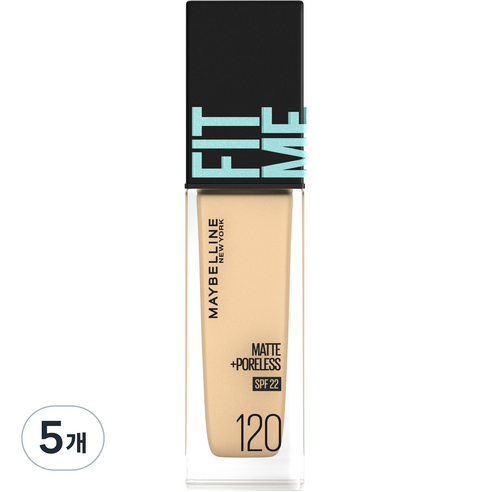 메이블린 핏미 매트 포어리스 에스피어프22 30ml, 클래식 아이보리, 5개
