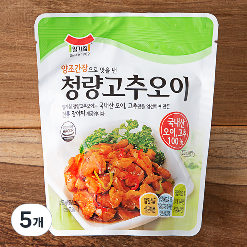 일가집 청량고추오이, 250g, 5개