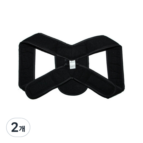 제로투히어로 어깨 밴드 블랙 S, 2개