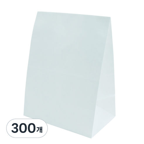 봄91 페이퍼백 특대 20 x 13 x 29.5 cm, 화이트, 300개