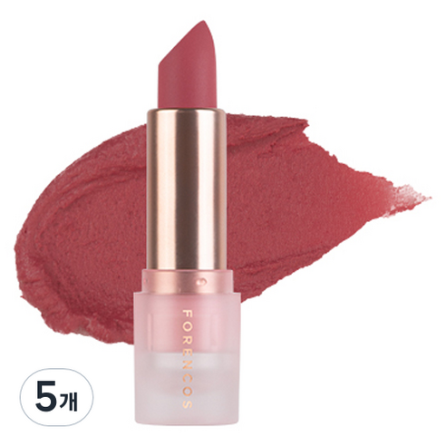 포렌코즈 올라이트 무드 쉬폰 립스틱, 5개, 3.8g, L03 챠밍