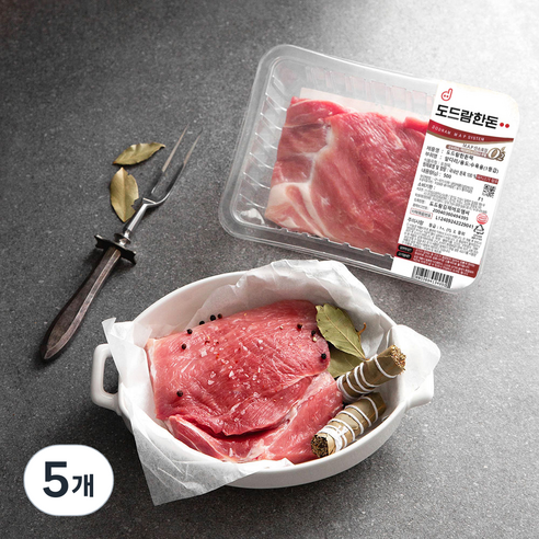 도드람한돈 1등급 앞다리 보쌈용 (냉장), 500g, 5개