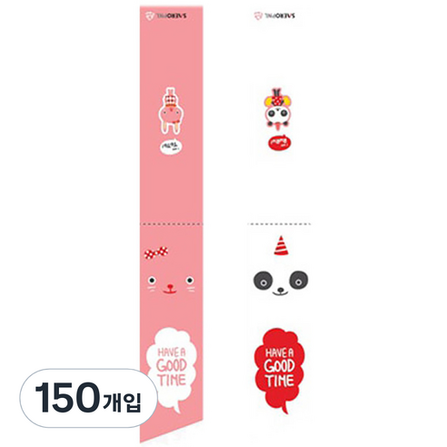 이홈베이킹 젓가락봉투 캐릭터2종, 150개, 혼합색상