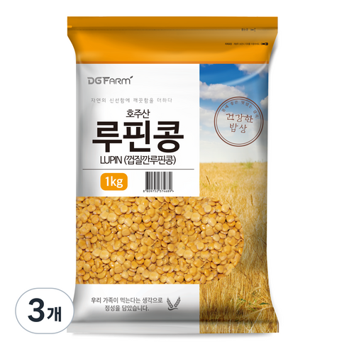 건강한밥상 루핀콩, 1kg, 3개