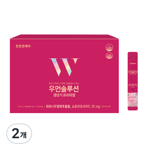 천호엔케어 우먼솔루션 갱년기 프리미엄 30p, 600ml, 2개