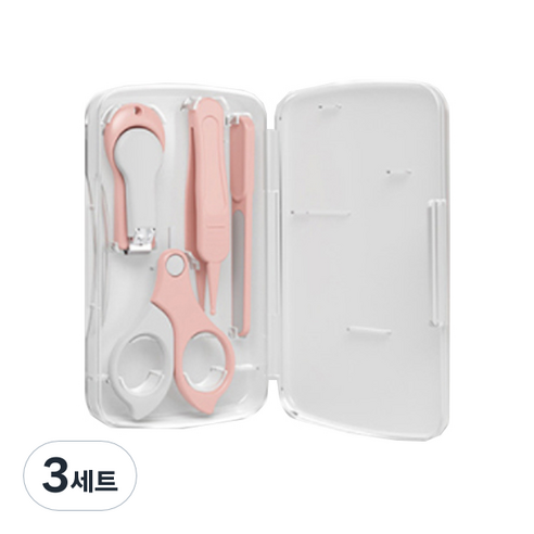 하마하마 손톱깎이 세트, 핑크, 3세트