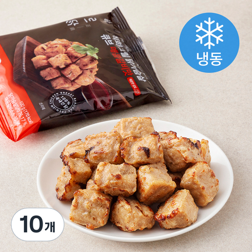 [로켓프레시] 바르닭 직화그릴 닭가슴살 큐브 매콤갈비맛 (냉동), 100g, 10개