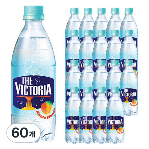 웅진빅토리아 더빅토리아 애플망고 탄산수, 500ml, 60개