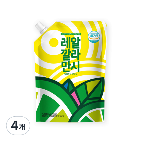 바로푸드 레알 깔라만시, 1L, 4개