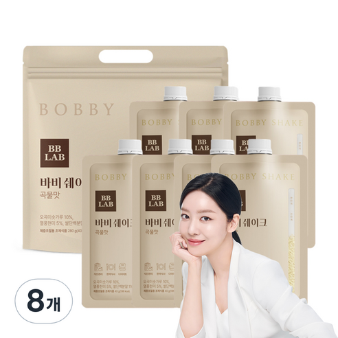 비비랩 바비쉐이크 곡물맛 7p, 280g, 8개