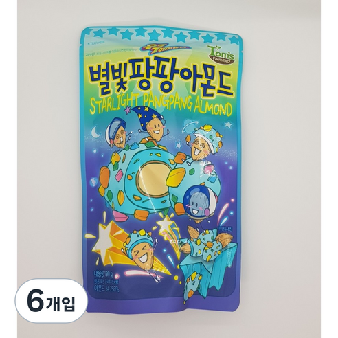 바프 별빛팡팡 아몬드, 190g, 6개