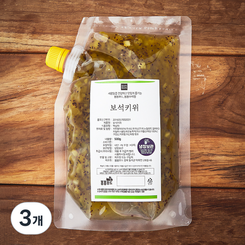 봄봄푸드 보석키위, 500g, 3개