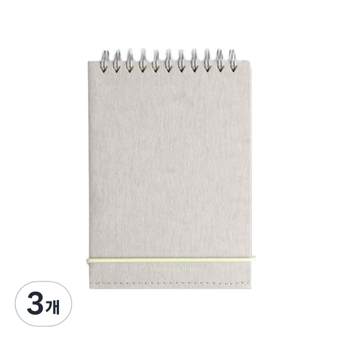 소소문구 the Very thing 수첩 portable, gray, 3개