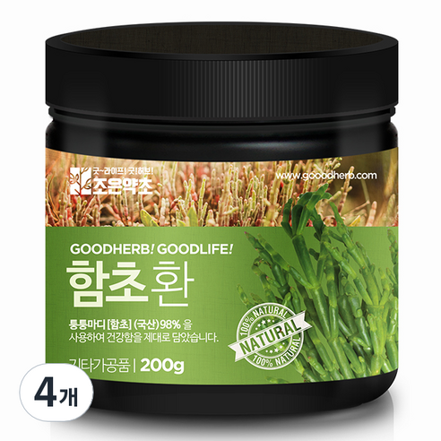 조은약초 프리미엄 함초환, 4개, 200g