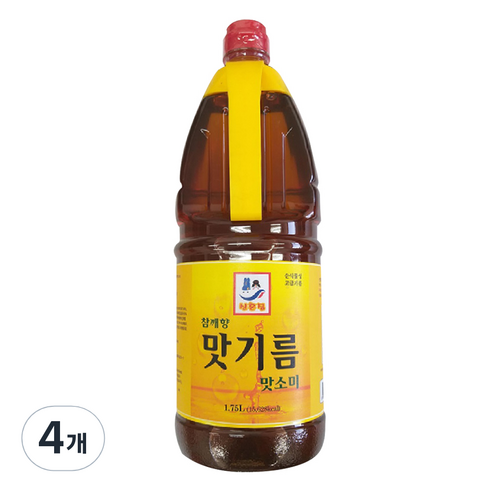 청은 신혼집 참깨향 맛기름 맛소미, 1.75L, 4개