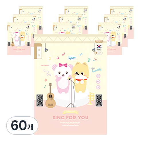 펜피아 1000 초등 1 6음악 제본노트, A옐로우 곰두마리, 60개