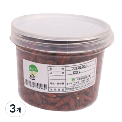 숲자연애 구기자, 120g, 3개