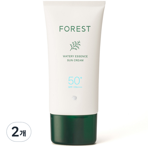 그린핑거 포레스트 워터리 에센스 선크림 SPF50+ PA++++, 80ml, 2개