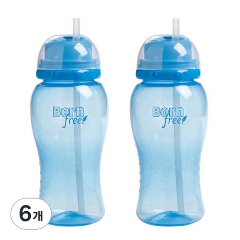 본프리 트위스트엔팝 스트로우컵 410ml, 블루, 6개