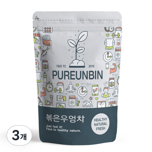 푸른빈 볶은 우엉차, 250g, 1개입, 3개