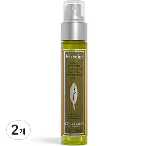 록시땅 버베나 바디 앤 헤어 인비고레이팅 미스트, 50ml, 2개