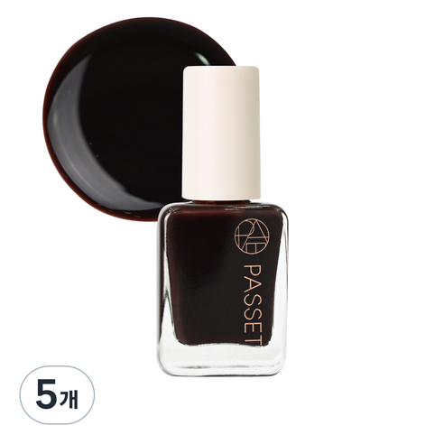 파셋 셀럽 네일컬러 폴리쉬 매니큐어 7ml, 24 초코브라운, 5개