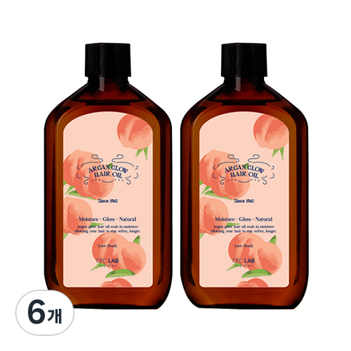 씨에프씨랩 아르간 글로우 헤어에센스 러브피치, 110ml, 6개
