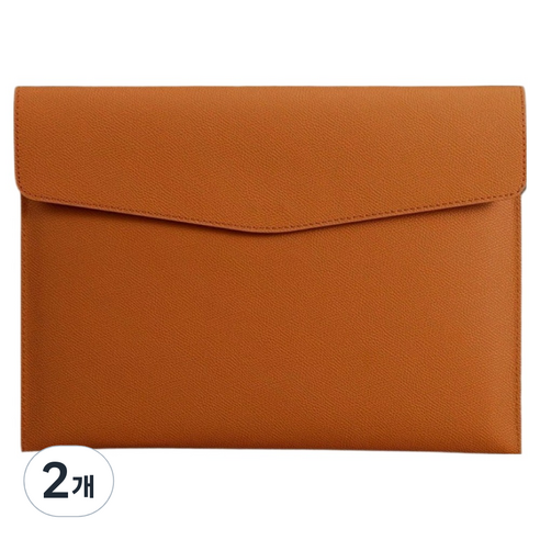 통근창고 A4서류 클립보드 파일 케이스 330 x 240 mm, 브라운, 2개