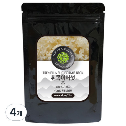 동이약초 중국산 흰 목이버섯, 100g, 4개