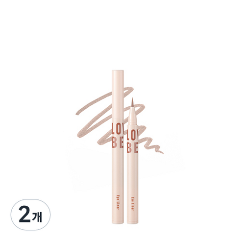 토니모리 애교 빔 소프트라이너 0.7g, 01 밀크 브라운, 2개