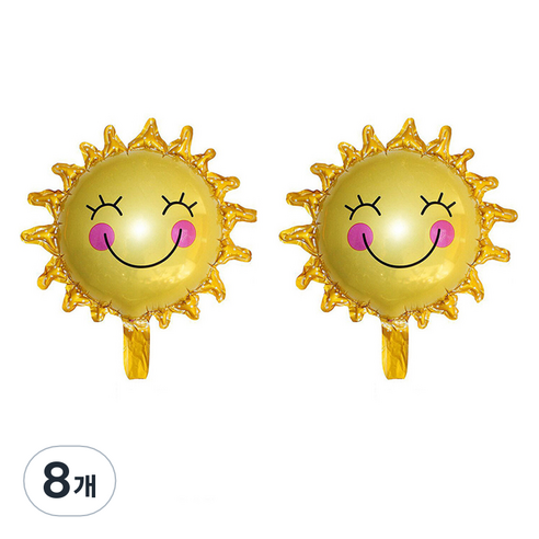 니나마켓 귀여운 파티 풍선, 해바라기, 8개