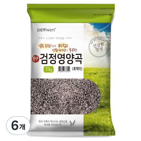 대구농산 검정영양곡, 1kg, 6개