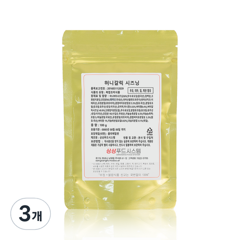 상상시즈닝 허니갈릭 시즈닝, 100g, 3개