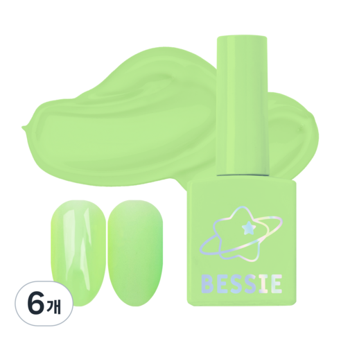 베씨 Y2K COSMIC 컬렉션 젤네일, S30 Hip light green, 11ml, 6개