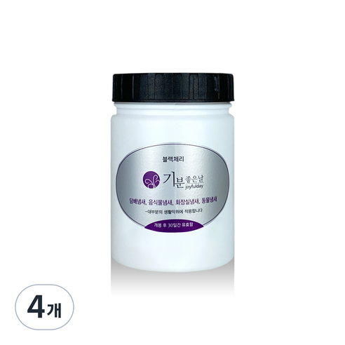 기분좋은날 냄새제거제 카트리지 블랙체리 소, 4개, 180g
