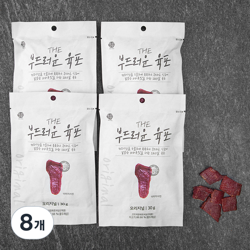 THE 부드러운 육포 오리지널 30g, 8개