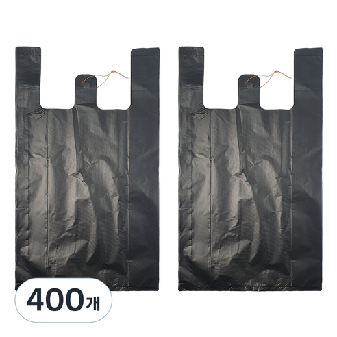 월드크린 손잡이 봉투 검정, 10L, 400개