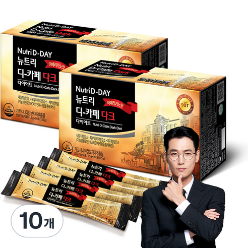 뉴트리디데이 디카페 다크 다이어트 아메리카노 맛, 135g, 10개