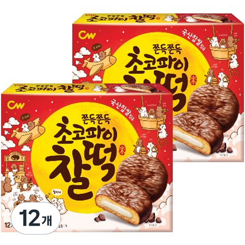청우식품 초코파이찰떡 12p, 258g, 12개