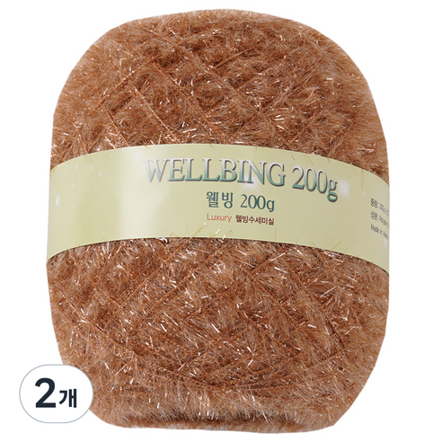 연일섬유 웰빙수세미 콘사 뜨개실 200g, 56 진베이지, 2개