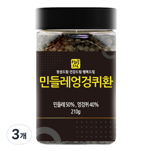 생생드림 민들레엉겅퀴환 국산, 3개, 210g