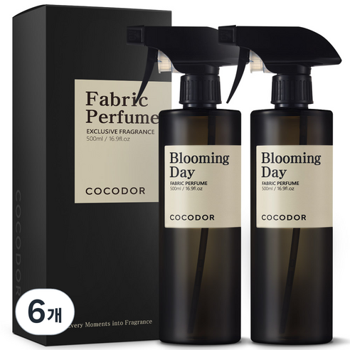 코코도르 룸 앤 패브릭 퍼퓸 섬유탈취제, 500ml, 6개, 블루밍 데이