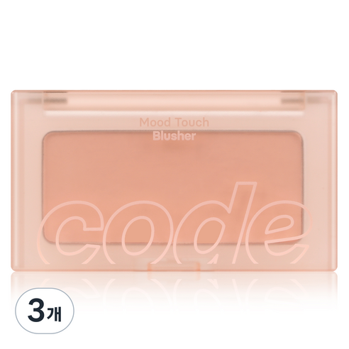 코드글로컬러 무드터치 블러셔 3.5g, 07 린넨 피치, 3개