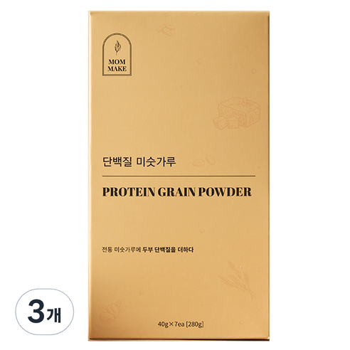 맘메이크 단백질 미숫가루 7p, 280g, 3개