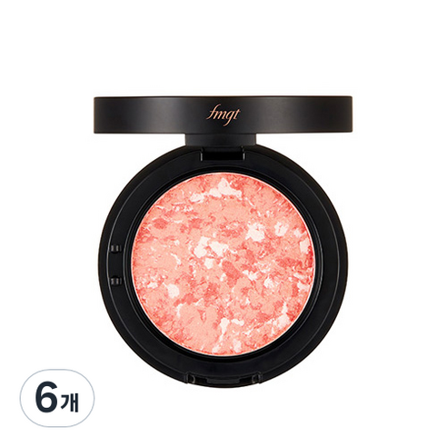 더페이스샵 마블빔 블러셔 7g, 02호 사랑코랄빛, 6개